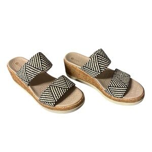 Bzees For Lifestride Resort Raffia Wedge Sandals Women's